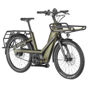 Bergamont E-CARGOVILLE BAKERY ELITE - Cargo E-Bike - 2022 - olive green