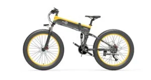 Bezior X1500 vélo électrique pliant 1500W 40km/h moteur 12.8AH Noir jaune