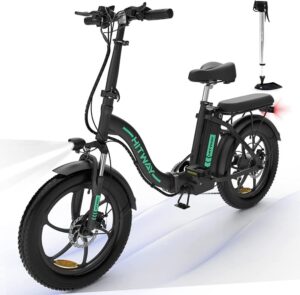 HITWAY Velo Electrique 20 VTT Fat Bike Electrique Adulte Pliable Batterie 36V 11.2Ah Moteur 250W Max.Portee 35 90km Shimano 7 Vitesses 88 2