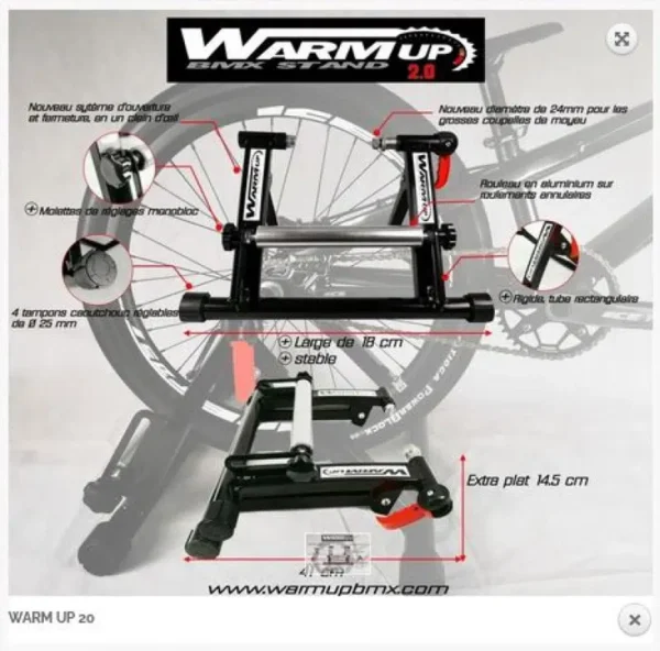 Home Trainer Warm Up 2.0 20" et 24" 2.0