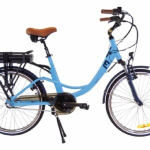 MoovIn Cool N3 24 Velo de ville a assistance electrique Moteur Central Couple 50 Nm Bleu clair