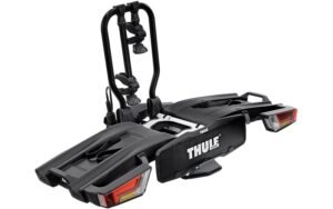 PORTE-VÉLOS SUR BOULE D'ATTELAGE THULE EASYFOLD XT PRISE 13 BROCHES - 2 VÉLOS (COMPATIBLE E-BIKES) NOIR