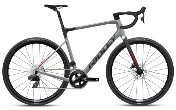 Ridley GRIFN - Rival AXS - Vélo Gravier Carbone - 2023 - elephant grey / red / battleship grey