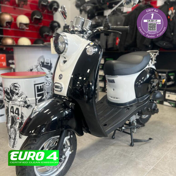 Scooter Oldies 50cc Noir & Blanc - Euro 4