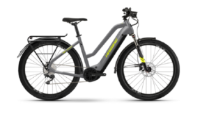 VTC Electrique Haibike Trekking 6 Mid Shimano Deore 10V i630Wh 27.5 Gris Jaune Mat 2022