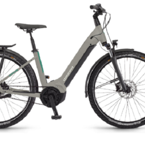 VTC Électrique Winora Yucatan R8f Monotube Shimano Nexus 8V Courroie 630 Wh 27.5'' Gris Platinum 2022