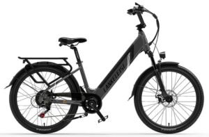 VTC électrique Lankeleisi ES500 Pro 500W 24" 16Ah 130km 32km/h rouge
