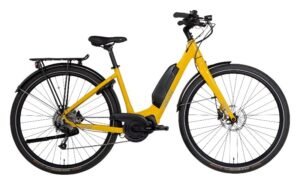 VTC électrique RIDLEY RES U500 Women Shimano 9 Speed jaune