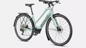 VTC électrique specialized Vado SL 4.0 Cadre Bas Équipé Blanc Sauge