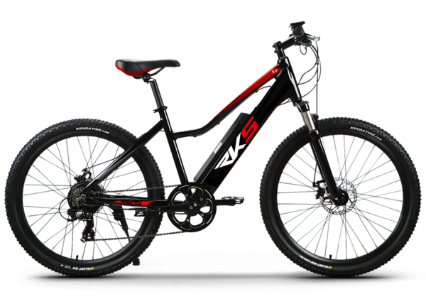 VTT ELECTRIQUE RKS T7 Moteur Roue Arrière 250W 27'' 10.4 AH Blanc