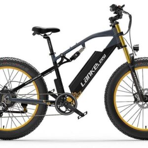 VTT Electrique Lankeleisi RV700 1000W 26" Fat Bike 16Ah 130km 30km/h Bleu