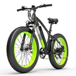 VTT  Électrique  Lankeleisi XC4000 1000W Fat Tire 40km/h 105km Batterie 17.5Ah vert