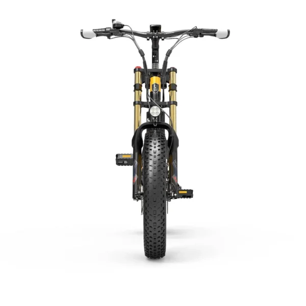 VTT Électrique Pliable Lankeleisi X3000 Plus 1000W 20" 40km/h 130km 17.5Ah Jaune