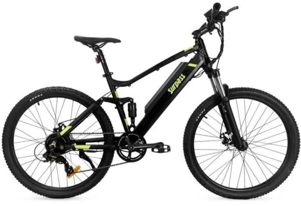 VTT Électrique SURPASS SURVTTTTSUSP13 - 27.5" - Noir - 8 vitesses - Batterie 13.4 Ah