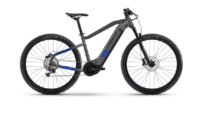 VTT Electrique Semi Rigide Haibike HardNine 7 630Wh 29 Shimano Deore 12V Gris Anthracite Bleu Indigo 2022 1