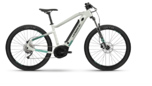 VTT Electrique Semi Rigide Haibike HardSeven 5 27.5 500Wh Shimano Alivio M3100 9V Blanc Miel Bleu Turquoise 2022 2