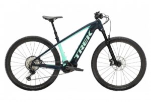 VTT Electrique Semi Rigide Trek Powerfly 7 Shimano SLX XT 12V 625 Wh 29 Bleu Navy Vert Miami 2023