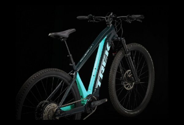 VTT Electrique Semi Rigide Trek Powerfly 7 Shimano SLX XT 12V 625 Wh 29 Bleu Navy Vert Miami 20233