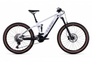 VTT Electrique Tout Suspendu Cube Stereo Hybrid 120 SL 625 27.5 Shimano Deore XT 12V 625 Wh 27.5 Blanc 20221