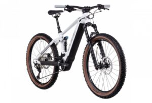 VTT Electrique Tout Suspendu Cube Stereo Hybrid 120 SL 625 27.5 Shimano DeoreXT 12V 625 Wh 27.5 Blanc 2022