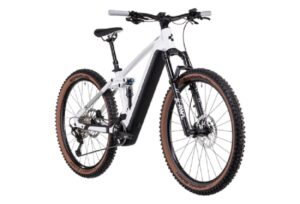 VTT Electrique Tout Suspendu Cube Stereo Hybrid 120 SL 750 29 Shimano Deore XT 12V 750 Wh 29 Blanc 2022