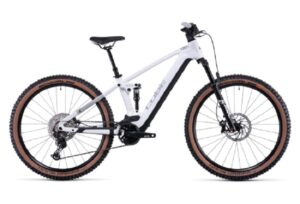 VTT Electrique Tout Suspendu Cube Stereo Hybrid 120 SL 750 29 Shimano Deore XT 12V 750 Wh 29 Blanc 20221