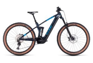 VTT Electrique Tout Suspendu Cube Stereo Hybrid 140 HPC SLX 750 Shimano Deore XT 12V 750 Wh 29 Bleu Liquid 2023