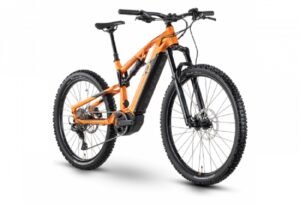 VTT Electrique Tout Suspendu R Raymon TrailRay 140E 8.0 Shimano Deore 10V 630 Wh 29 27.5 Orange 20221