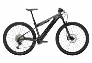 VTT Electrique Tout Suspendu Trek E Caliber 9.6 29 Shimano Deore 12V Satin Lithium GreyTrek Black 2021 1