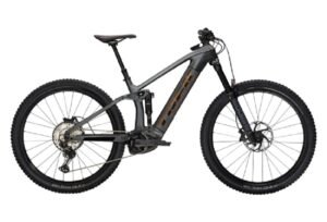 VTT Electrique Tout Suspendu Trek Rail 9.7 Shimano SLX XT 12V 625 Wh 29 Gris Lithium Noir 2023