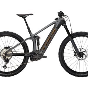 VTT Electrique Tout Suspendu Trek Rail 9.7 Shimano SLX XT 12V 625 Wh 29 Gris Lithium Noir 2023