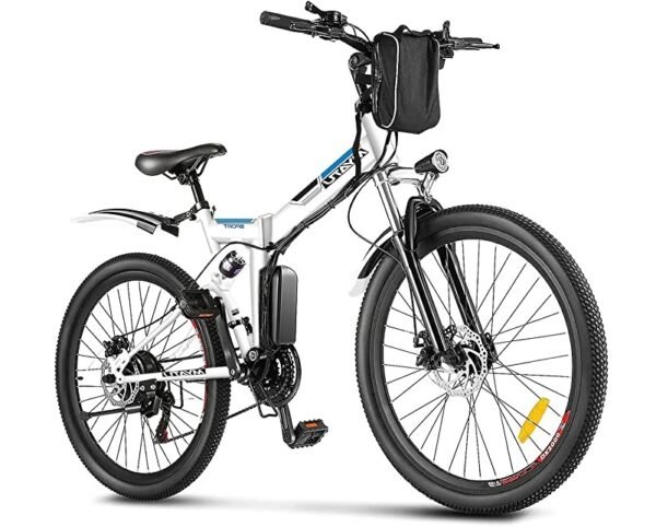 VTT électrique ESKUTE 26 Pouces Pliable TJGB Blanc