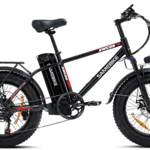 VTT électrique Fat Bike Samebike XWC05 750W 20'' 13Ah 25km/h 80km Blanc