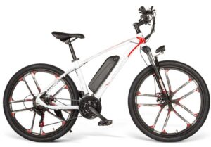 VTT électrique Samebike MY-SM26 350W 26 pouces 8Ah 25km/h 70km Blanc