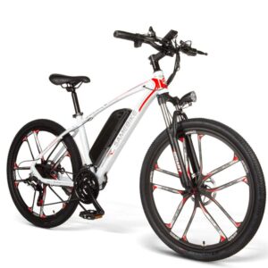 VTT électrique Samebike MY-SM26 350W 26 pouces 8Ah 25km/h 70km Blanc