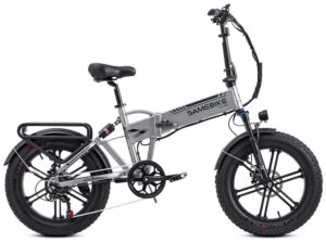 VTT électrique pliant Samebike XWLX09 500W 25km/h 80km Fat Bike gris