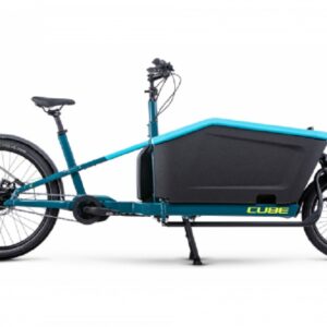 Vélo Cargo Électrique Cube Cargo Hybrid 500 Enviolo Cargo 500 Wh 20/27.5'' Gris Flash 2022 - Bleu