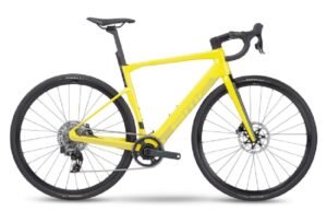 Vélo de Route Électrique BMC Roadmachine 01 AMP X Two Sram Rival XPLR eTap AXS 12V 360 Wh 700 mm Jaune Lime 2023