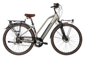 Velo de Ville Electrique Bicyklet Camille Shimano Acera Altus 8V 504 Wh 700 mm Gris