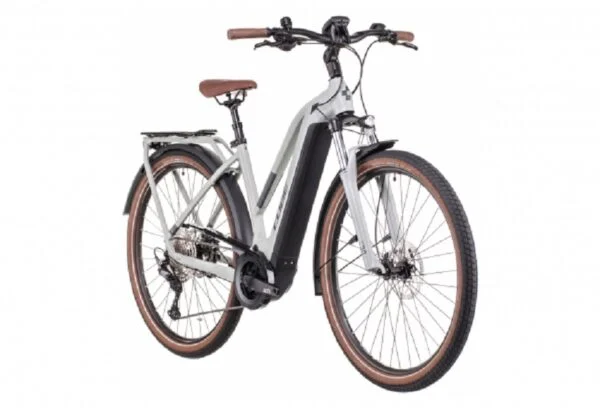 Velo de Ville Electrique Cube Touring Hybrid Pro 500 Trapeze Shimano Deore 11V 500 Wh 700 mm Gris Lunar 20221