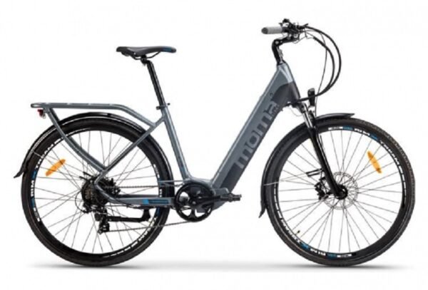 Velo de Ville Electrique Moma Bikes Ebike 28 Shimano 7V Batterie 624Wh Gris Noir1 Velo de Ville Electrique Moma Bikes Ebike 28 Shimano 7V Batterie 624Wh Gris Noir1