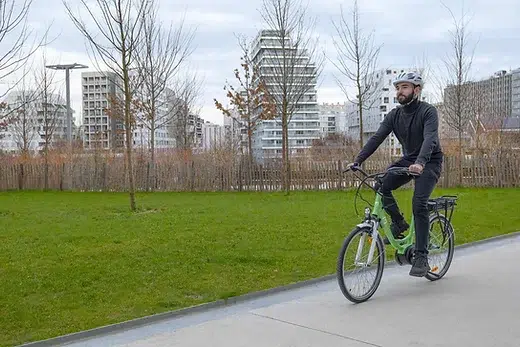 Vélo de Ville Électrique Moovin Cool N3 24" Bleu