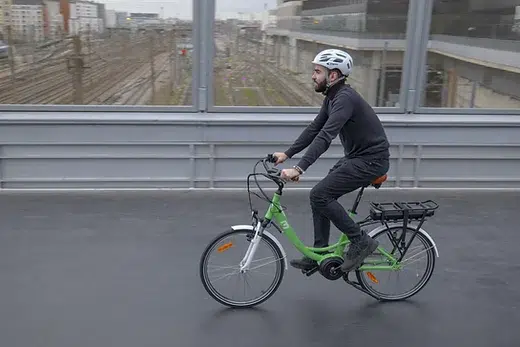 Vélo de Ville Électrique Moovin Cool N3 24" Bleu