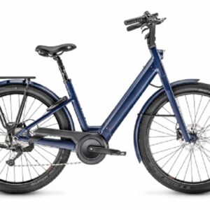 Velo de Ville Electrique Moustache Bikes Lundi 27.3 Shimano Deore 10V 27.5 500 Wh Bleu Minuit 2021