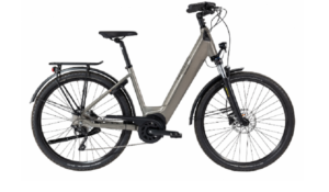 Velo de Ville Electrique Peugeot eC01 CrossOver Performance Shimano Deore 10V 500 Wh 700 mm Gris 2021