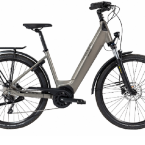 Velo de Ville Electrique Peugeot eC01 CrossOver Performance Shimano Deore 10V 500 Wh 700 mm Gris 2021