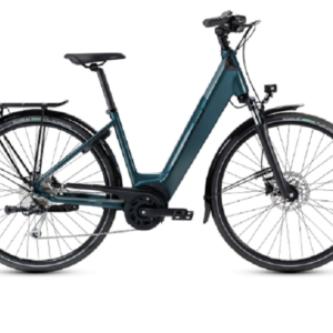 Velo de Ville Electrique Peugeot eC01 D9 Performance Shimano Alivio 9V 500 Wh 700 mm Bleu Celebes 2022