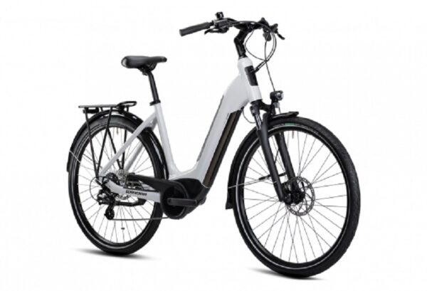 Velo de Ville Electrique Winora Tria 7 Eco Wave Shimano Altus 7V 400 Wh 700 mm Blanc 2022