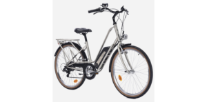 Vélo de ville électrique Nakamura adulte E CITY LTD - Gris