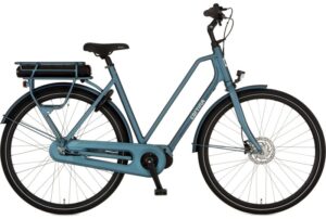 Vélo de ville électrique hollandais moteur central CORTINA E-Foss N8 cadre bas noir